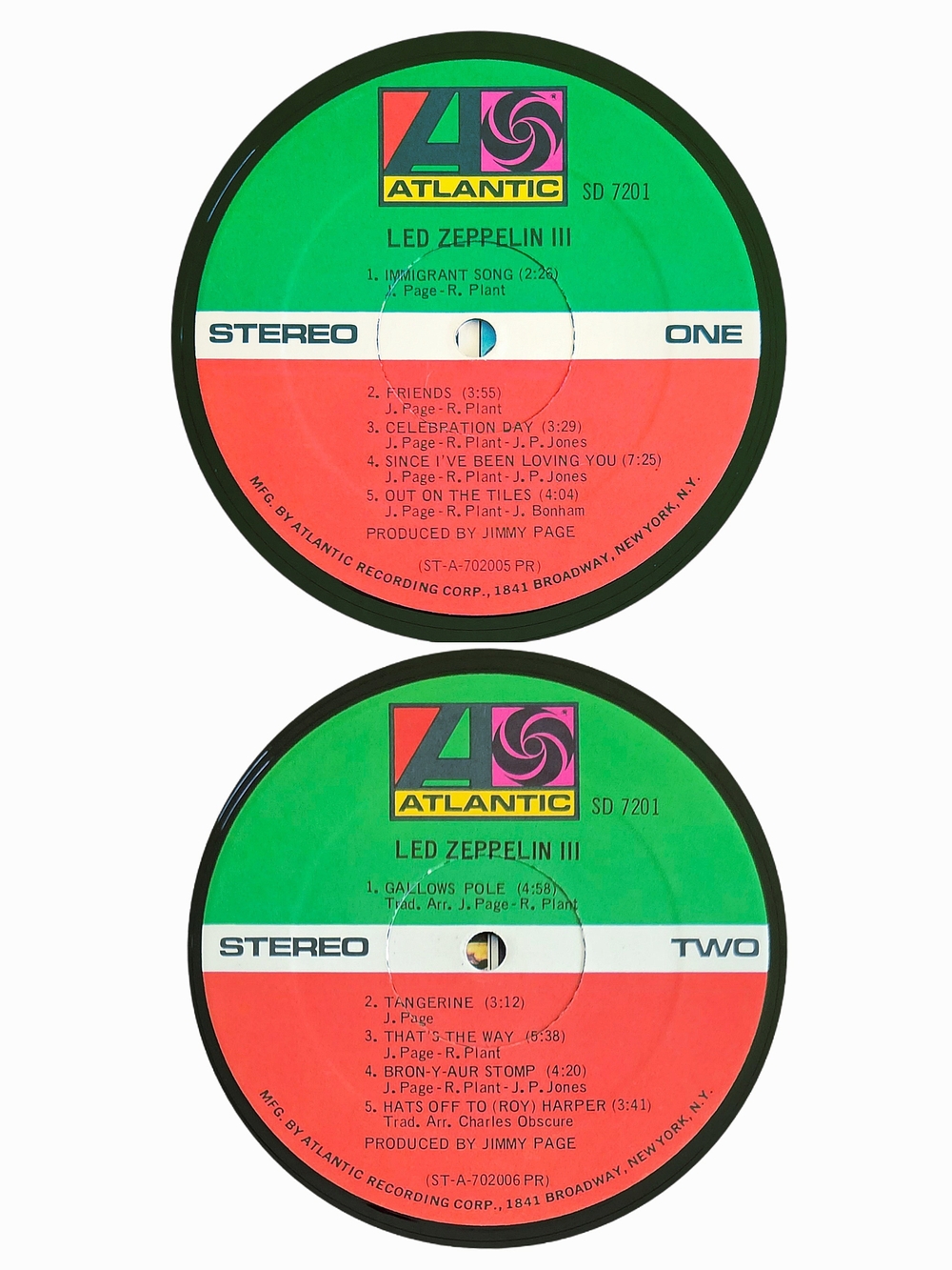 LED ZEPPELIN•Led Zeppelin III•1970 US Stereo (SD 7201) Presswell, 1st Pressing - Picture 6 of 14